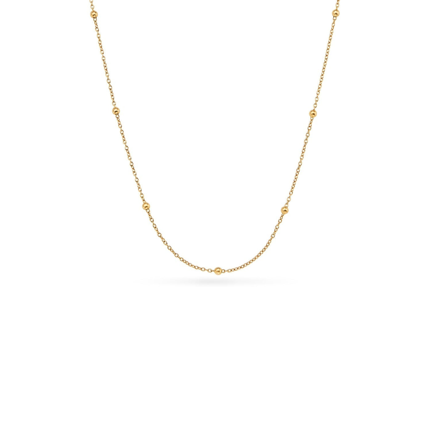 Layering Sterling Silver Sphere Chain (Gold)